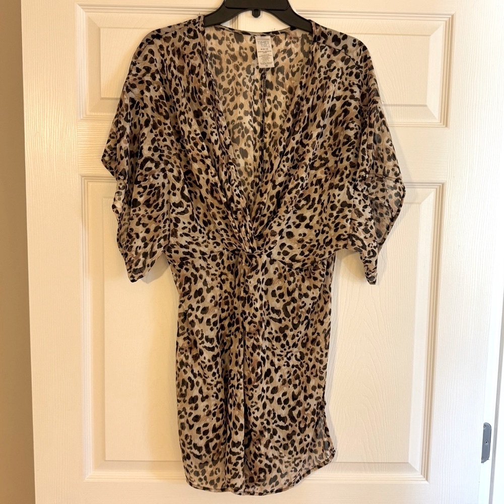 3 for $20/ Cheetah Print Swim Cover Up